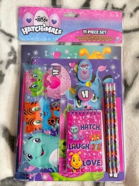 Hatchimals (2018) Kids Pink & Purple Stationery Set - NIP/Never Opened